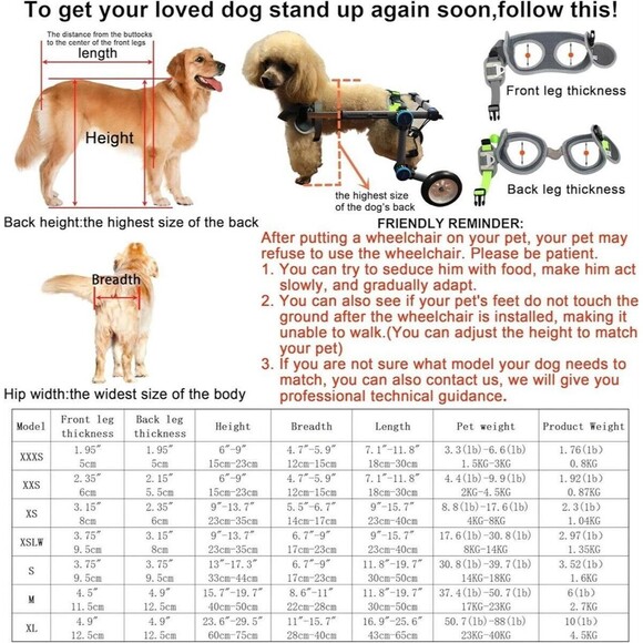 White Dog Wheelchair Back Legs Lightweight Foldable +Carrier Case M by HOBEYHOVE - Picture 7 of 9